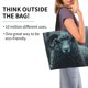 thumbnail image 2 of Fotbe Moody Ram Portrait Bolsa Tote Estética de Lona con Estampado para Mujer - Bolsa Reutilizable de Hombro Casual para Vacaciones, Compras, Trabajo y Gimnasio, 2 of 8
