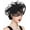 Black, variant on Fascinators Hats for Women Party Fascinators Flower Headband Headwear Hair Clip for Wedding Church