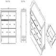 thumbnail image 7 of Alaterre Furniture Arden 6-Drawer Double Dresser, Solid Pine Wood, Black Metal Pulls, Anti-Tipping Kit Included, Modern Farmhouse Design, Driftwood Gray, 7 of 7