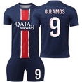 thumbnail image 1 of Ballon de Sport Réplique Bleu G.RAMOS Numéro 9 Domicile et Extérieur 2526, 1 of 2