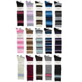 thumbnail image 1 of 6 Pairs Alexa Rose Woman Knee High Striped Solid Design Dress Casual Socks- Assorted Colors, 1 of 7