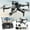 Black, variant on Brushless Two Camera 1080p Big Drone HD Aerial Photography Quadcopter Intelligent Obstacle Avoidance Brushless Motor Remote Control Airplane