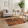 thumbnail image 3 of ODIKA Emblem With Vintage Sports Pennant Border Design Star Playful for Dorm Room, Small Living Apartment, Stain Resistant Low Profile, 3 of 7