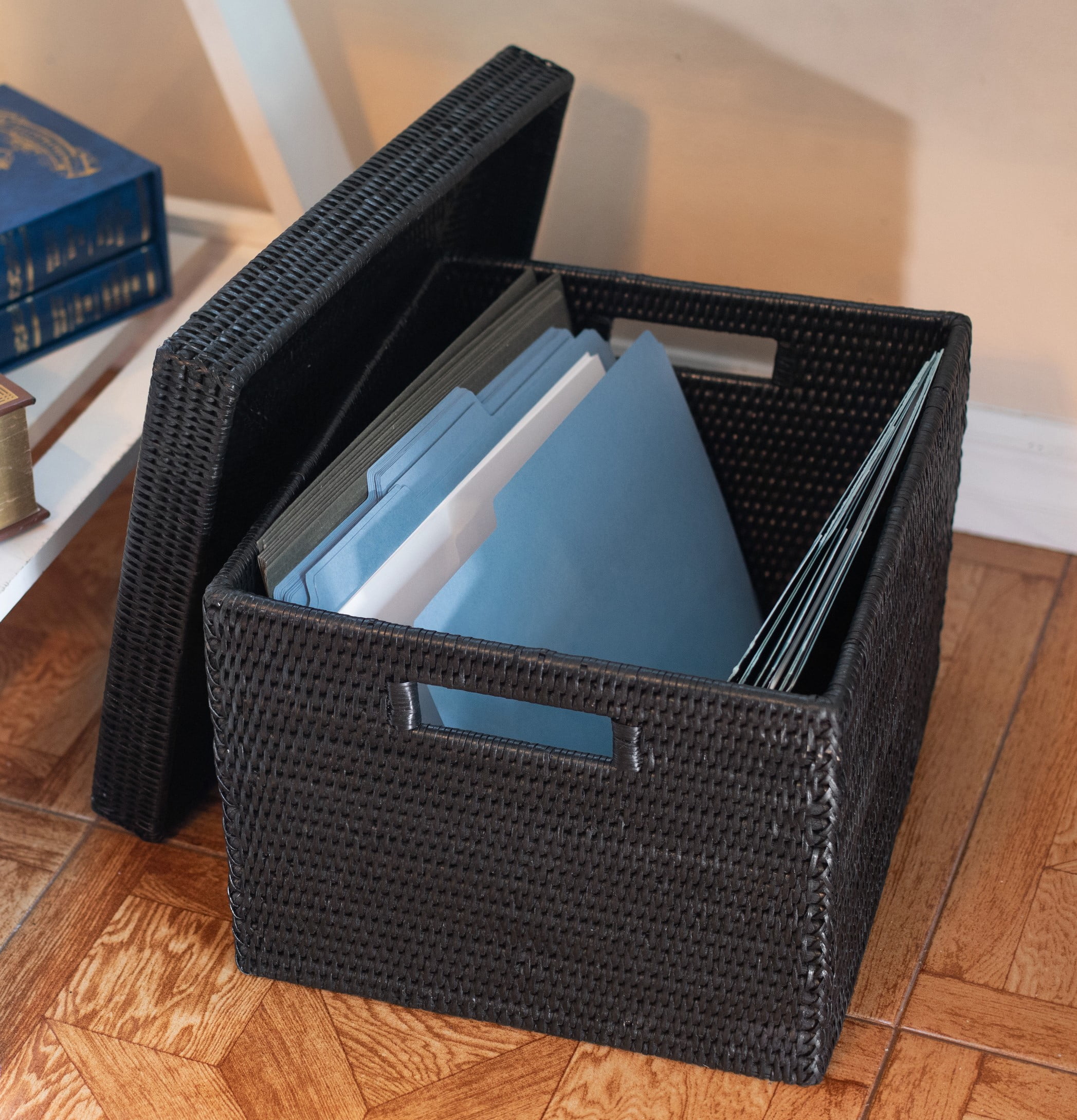 Artifacts Rattan™ Storage Box with Lid (Letter File)