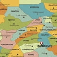 thumbnail image 3 of Pennsylvania Counties Map - Standard - 36" x 22" Art Quality Print, 3 of 3