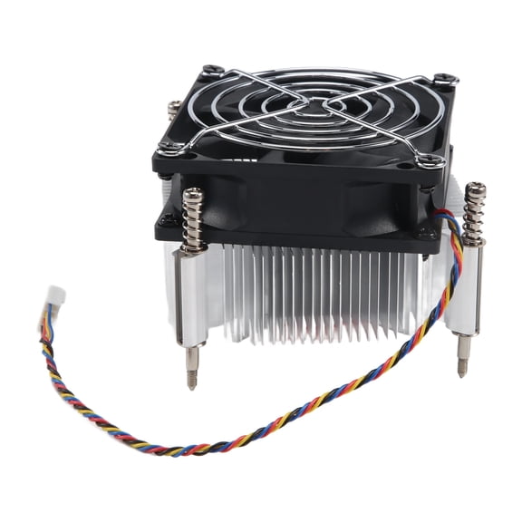 CPU Cooler Fan Cooling 1366 2011 1155 4-Pin Wire Temperature Control and Speed Control Radiator for X58 X79 Aluminum Black,1x CPU Cooler