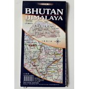 BHUTAN HIMALAYA / Country map of Bhutan including all trekking routes / SCALE 1:375,000 / MADE IN BHUTAN / DRUK YATHRA, BUMTHANG