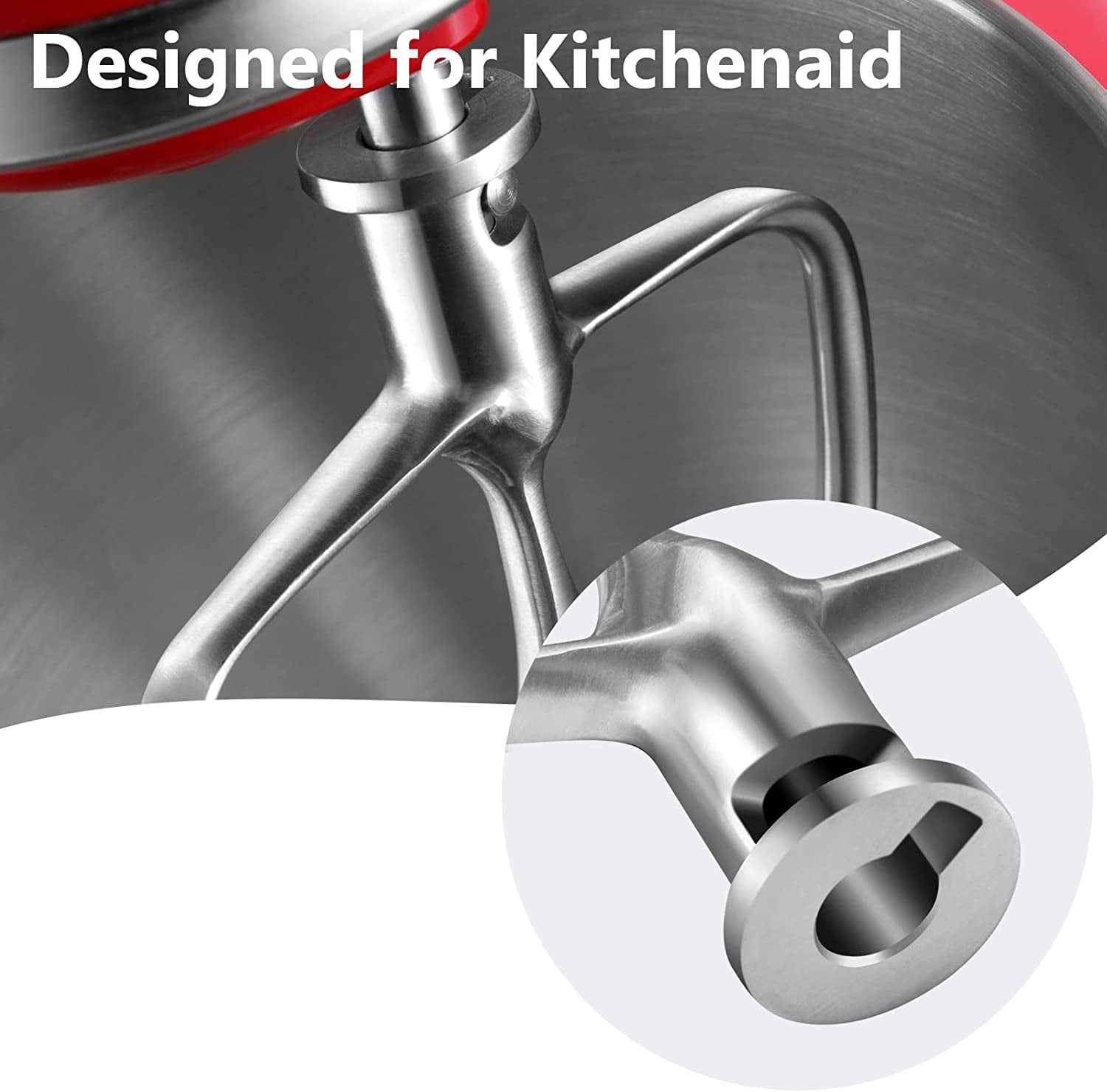 KitchenAid 5K45SSWOB0 Mixer Dough Hook Flat Beater Wire Whip Set