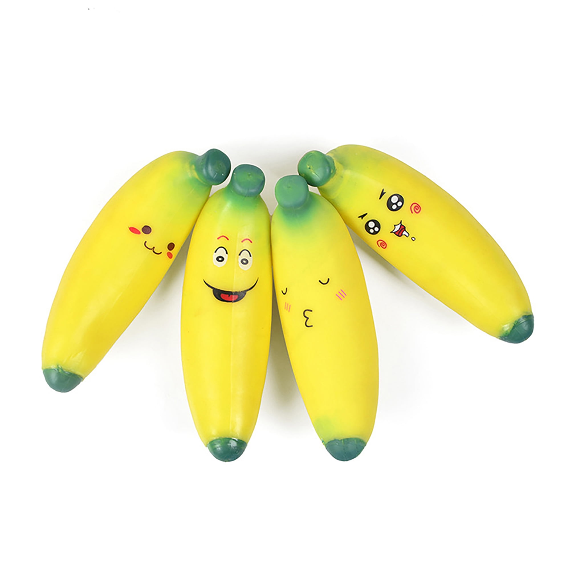 N Pocket Fake Banana Fruit Simulation Squeeze Stress Relief Kids Adult Toy Gift 