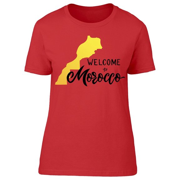 Hand Lettering Morocco Tee Women's -Image by Shutterstock