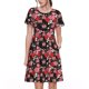 thumbnail image 1 of Disketp Rose Flowers para Vestido de Manga Corta para Mujeres, Vestidos de Verano para Mujeres, Casual y Holgado para la Playa, 1 of 6