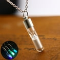 thumbnail image 4 of Guodhu Romantic Wishing Bottle Luminous Necklace Eternity Memory Hourglass Creative Crystal Drift Bottle Pendant Necklace.Time Hourglass Lovers Manifesto Necklace, 4 of 4