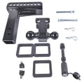 thumbnail image 4 of Mustrod Fits 2.5" Receiver Adjustable Trailer Tow Hitch 6" Drop/Rise 2" & 2-5/16" Ball 22000 LBS with Anti-Theft Pin, 4 of 13