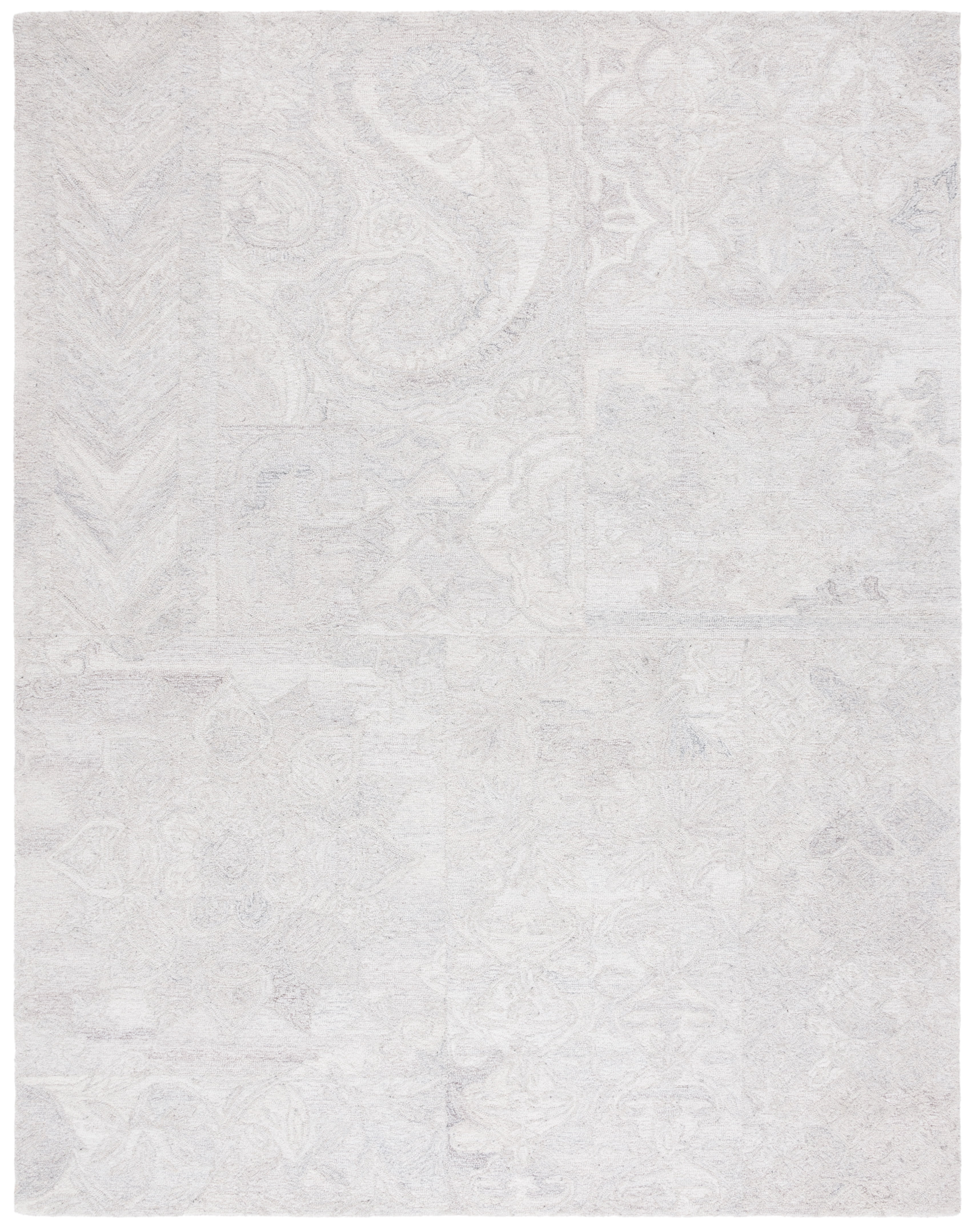 SAFAVIEH Abstract Gloria Geometric Area Rug, Gray/Ivory, 8' x 10'