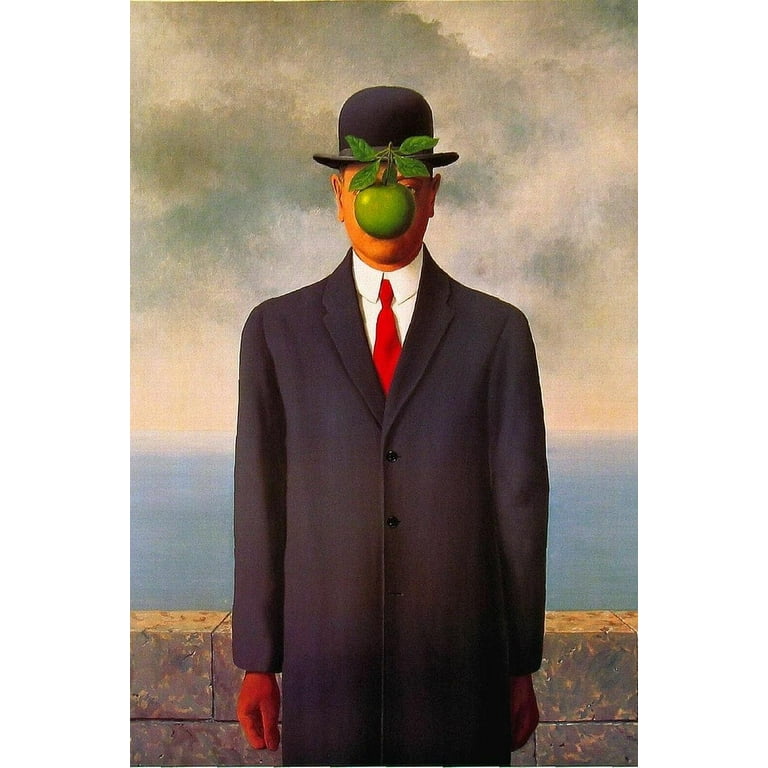 René Magritte 1000% Eurographics Son of Man by Rene Magritte 1000 Pc - Walmart.com