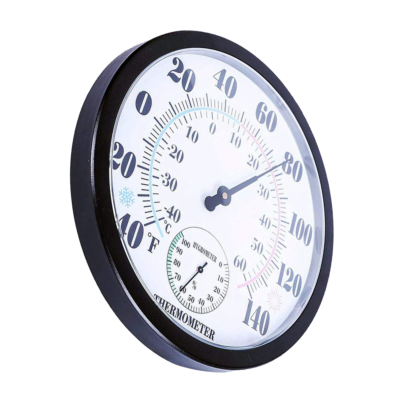 Nishiyuenyi 9.84 Inch Wall Indoor Outdoor Hygrometer Humidity Meter Thermometer Temperature