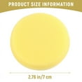 thumbnail image 4 of 10Pcs Round Synthetic Artist Paint Sponge Craft Sponges for Painting Pottery Watercolor Art Yellow 2.75inch, 4 of 6