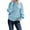 Blue, variant on Women's High Neck Thick Knit Top Long Sleeve Trendy Clothes