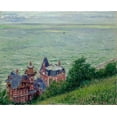 thumbnail image 2 of Caillebotte, Gustave 31x26 Black Ornate Wood Framed with Double Matting Museum Art Print Titled - Villas at Trouville, 2 of 4