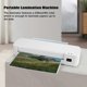 thumbnail image 2 of Laminator Machine A4 Laminating Machine Portable Thermal Lamination Machine for Home Office School, White, 2 of 5