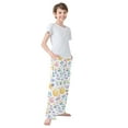 thumbnail image 4 of FORMRS Kids Pajama Pants with Pockets Size 6-8Y Boys Lounge Sleep Bottoms, Purple Easter Eggs, 4 of 8