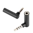 thumbnail image 2 of DEWIN 2PCS 3.5mm Male to Female Right Angle 90 Degree Audio Adapter Jack, 2 of 14