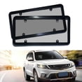 thumbnail image 4 of Pebbuoy License Plate Protective Cover with Screws Kit High Hardness Unbreakable UV Protection Universal License Plate Protector Car Accessories, 4 of 7