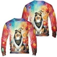thumbnail image 3 of Hello 2025 Shetland Sheepdog Celebrates Happy New Year Firework Balloon All Over Print 3D Sweatshirt Unisex Merch Sheltie Dog Lover Gifts - 02024, 3 of 6