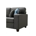 thumbnail image 2 of Ergode Casanova Dark Gray Linen 7Pc Modular Sectional Sofa and Ottoman, 2 of 3