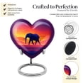 thumbnail image 3 of MUKTIVE Elephant Cremation Urns for Human Ashes Adult Female - Large Heart Funeral Urns for Adult Male - Red Decorative Burial Urn - Memorial Urn for Ashes for Women - 8 Inch, 3 of 7