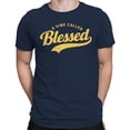 thumbnail image 2 of A Vibe Called Blessed Men's Navy T-shirt, 2 of 3