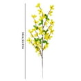thumbnail image 3 of Fake Flowers Promotion Sale! Nomeni 12Pcs Winter Jasmine Red Forsythia Inch Gold Artificial Flower Flower New Chinese Home Wedding Decoration, Home Decor Clearance Sale Yellow, 3 of 9