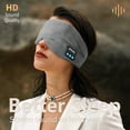 thumbnail image 2 of SYPVRY Silk Bluetooth Sleep Mask Wireless Sleep Headband Blackout Sleep Shade 16 Hrs Play Music Hands Free Call Women Men Sleep Aids, 2 of 9