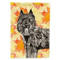 Carolines Treasures CK1848CHF Fall Leaves Bouvier des Flandres Flag Canvas House Size  Large multicolor