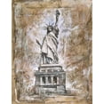 thumbnail image 2 of WIley, Marta G. 12x14 White Modern Wood Framed Museum Art Print Titled - Liberty, 2 of 4
