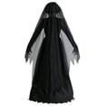 thumbnail image 4 of Plus Size Lady in Black Ghost Costume, 4 of 5