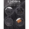 thumbnail image 5 of EMMIOL Women's Jean Shorts Y2K Mid Waist Baggy Wide Leg Denim Shorts,Distressed Jorts for Summer Streetwear, 5 of 6