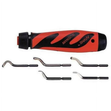 Shaviv Deburring Tool Set,Plastic,Hi Speed Stl. 155-00162