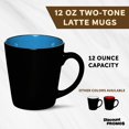 thumbnail image 2 of Ceramic Coffee Latte Mugs 12 oz. Set of 10, Bulk Pack - Perfect for Coffee, Tea, Espresso, Hot Cocoa, Other Beverages - Blue, 2 of 5