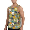 thumbnail image 2 of Gaeub Hawaiian Style Men's Athletic Tank Top, Workout Sleeveless Shirts, Running Tank Tops for Gym, Running, Training - Small, 2 of 9