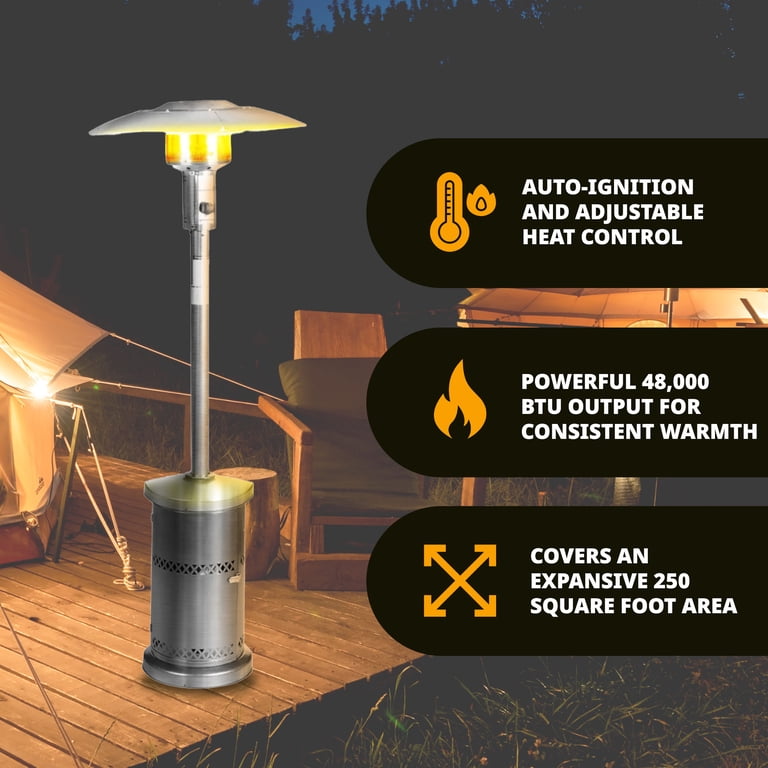 Four Seasons Courtyard 48,000 BTU Freestanding Outdoor Patio Heater -  Walmart.com