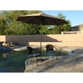thumbnail image 2 of AZ Patio Heaters Solar Market Umbrella with LED Lights in Tan with Base, 2 of 10