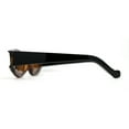 thumbnail image 4 of Womens Mod Concave Plastic Frame Oval Cat Eye Sunglasses Tortoise Brown, 4 of 4