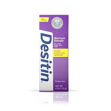 Desitin Maximum Strength Baby Diaper Rash Cream with Zinc Oxide, 4
