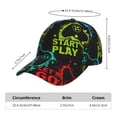 thumbnail image 2 of Balery Play Game Start Gorra de béisbol de tamaño ajustable para correr, entrenar y actividades al aire libre. Gorra de papá para todas las estaciones., 2 of 6