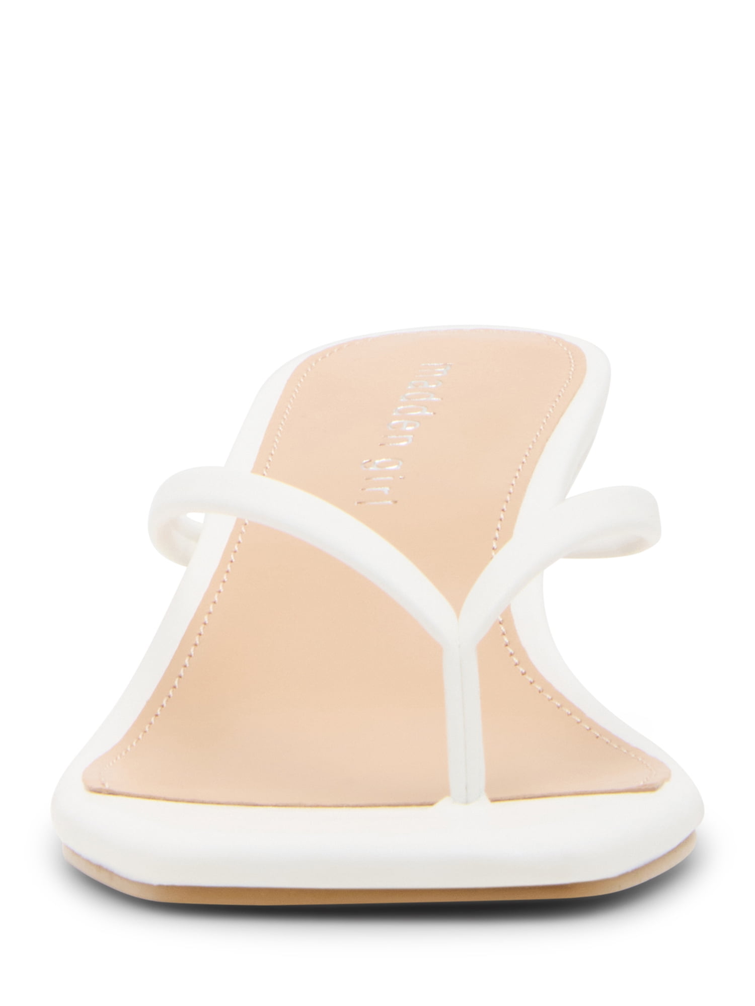 Madden Girl Women's Charlene Thong 2 inch Kitten Heel Sandal