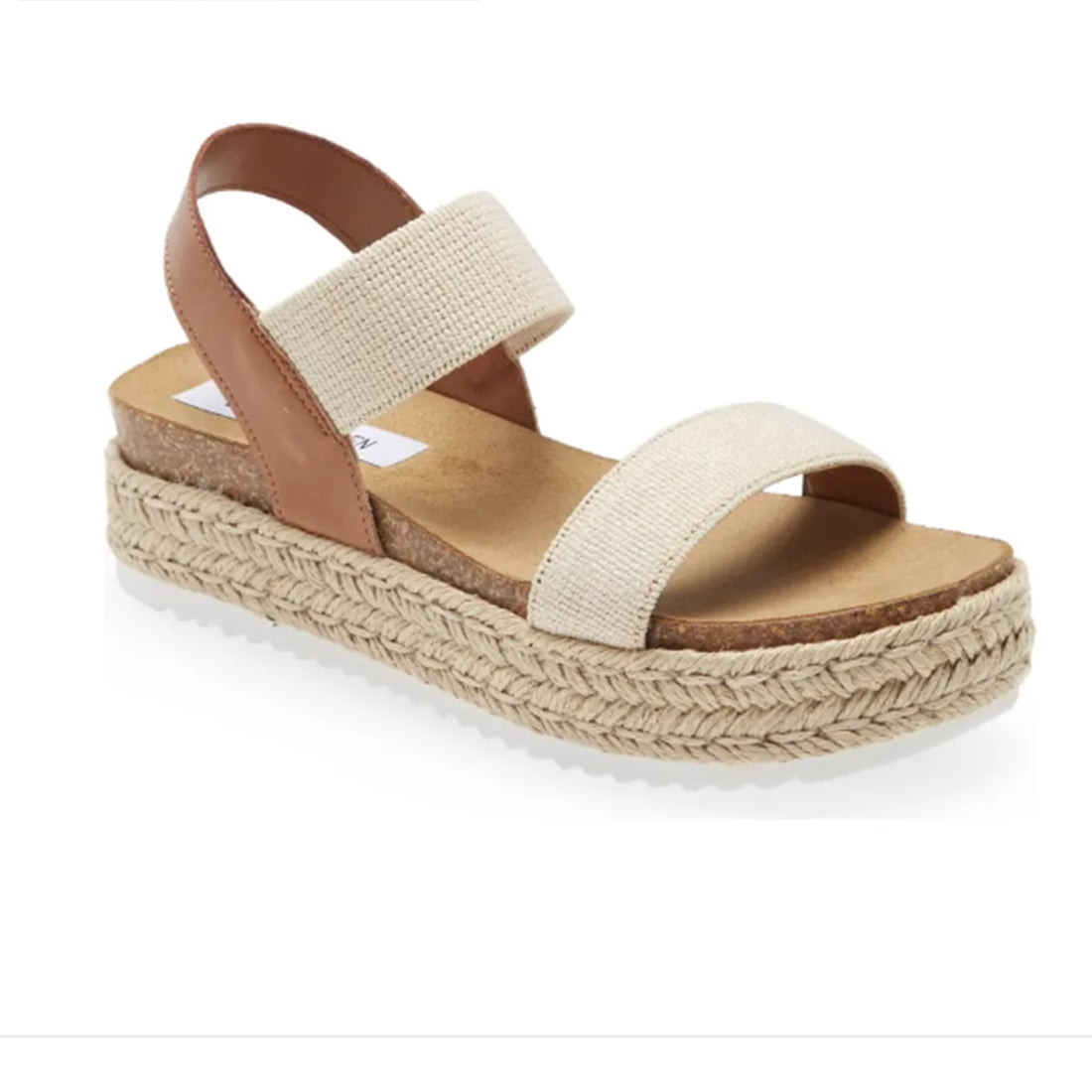 Steve Madden Women's Jaklin Flat Platform Sandals Natural Multi (10,  Natural Multi) - Walmart.com