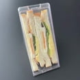 thumbnail image 6 of Portable Breakfast Sandwich Bag Plastic Cake Holder Boxes Triangular Sandwich Packaging Boxes for Wedding Party, 6 of 6