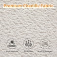 thumbnail image 3 of Modern Swivel Accent Chair,Boucle Swivel Barrel Chair with Wide Curved Backrest,Upholstered Club Armchair for Living Room,Bed Room,Office,Ivory, 3 of 7