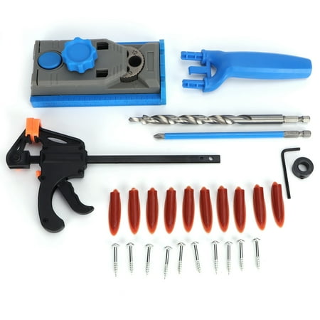 

Woodworking Punch Locator Kit Straight Hole Drilling Locator Set Pocket-Hole Screw Kit For Woodworking